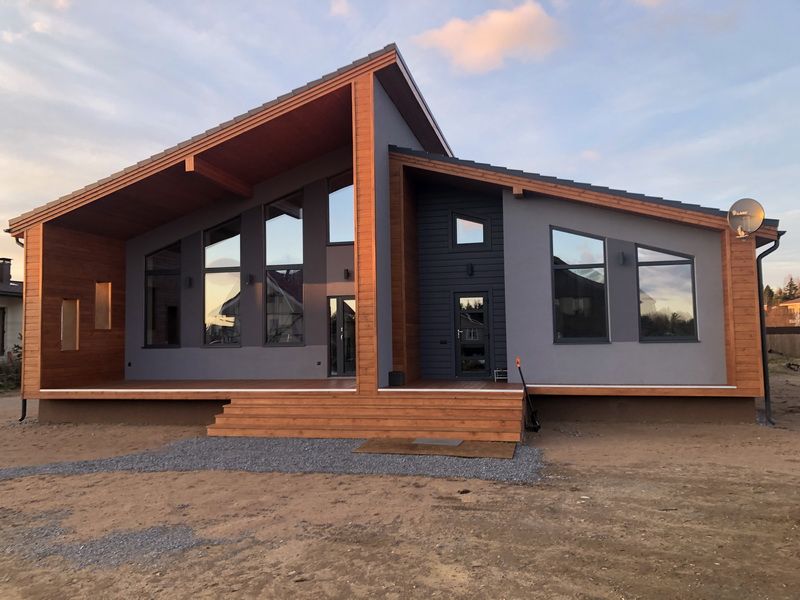 Фасад и отделка каркасного дома