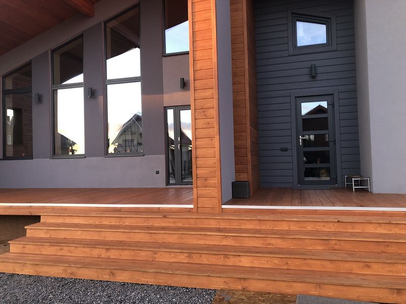 Фасад и отделка каркасного дома