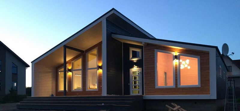 Фасад и отделка каркасного дома